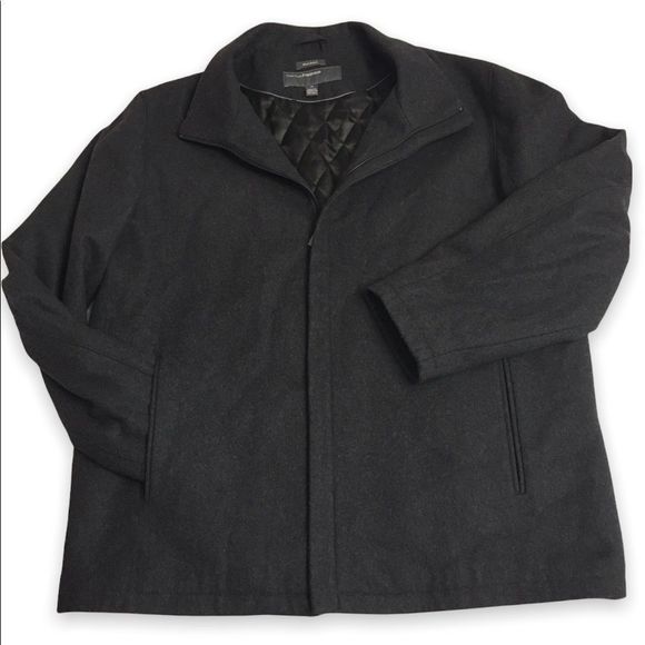 Perry Ellis Jackets & Coats Perry Ellis Portfolio Wool Blend Zip